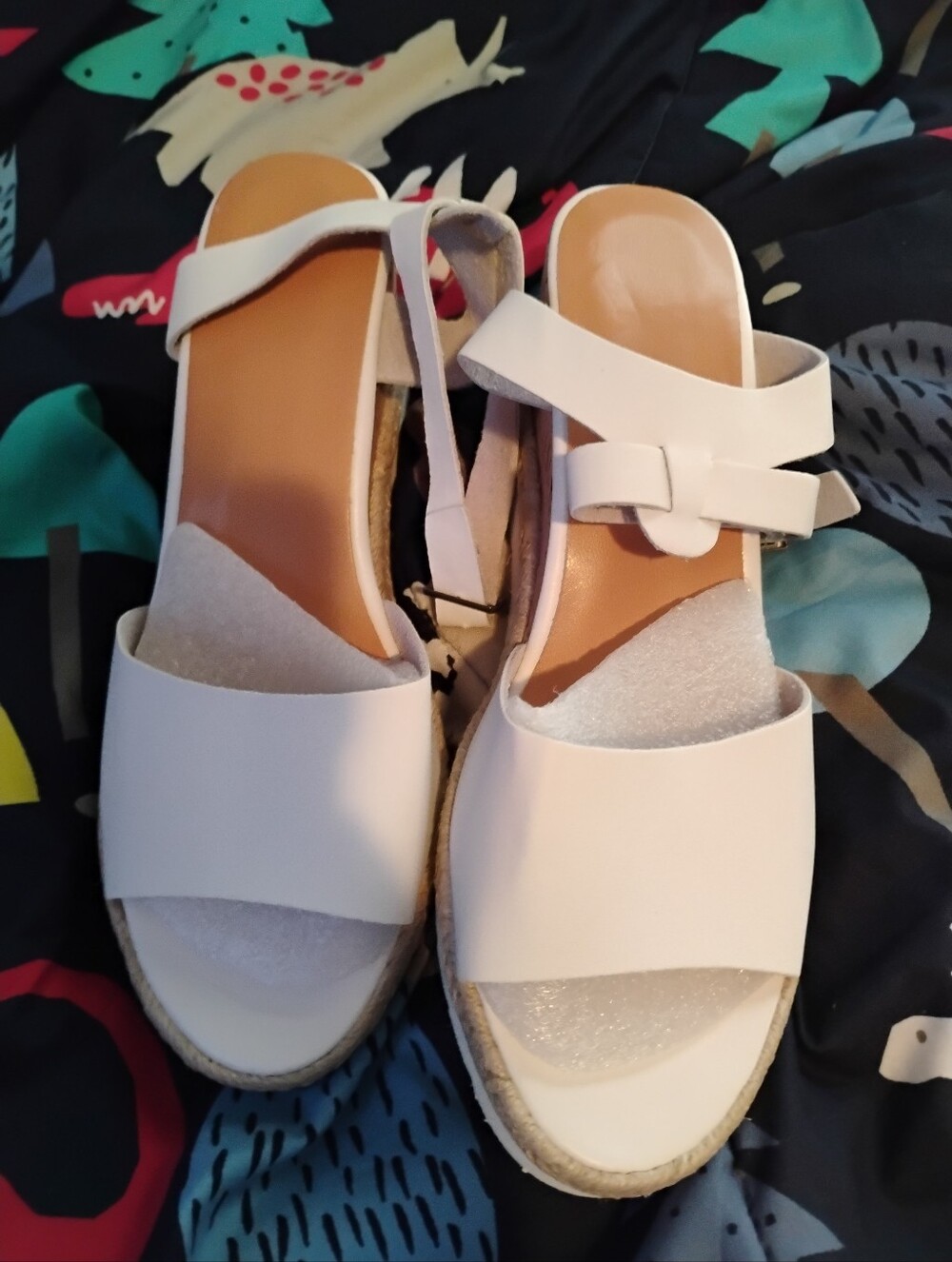 White Women’s Espadrille Platform Sandals - Classic Summer Style